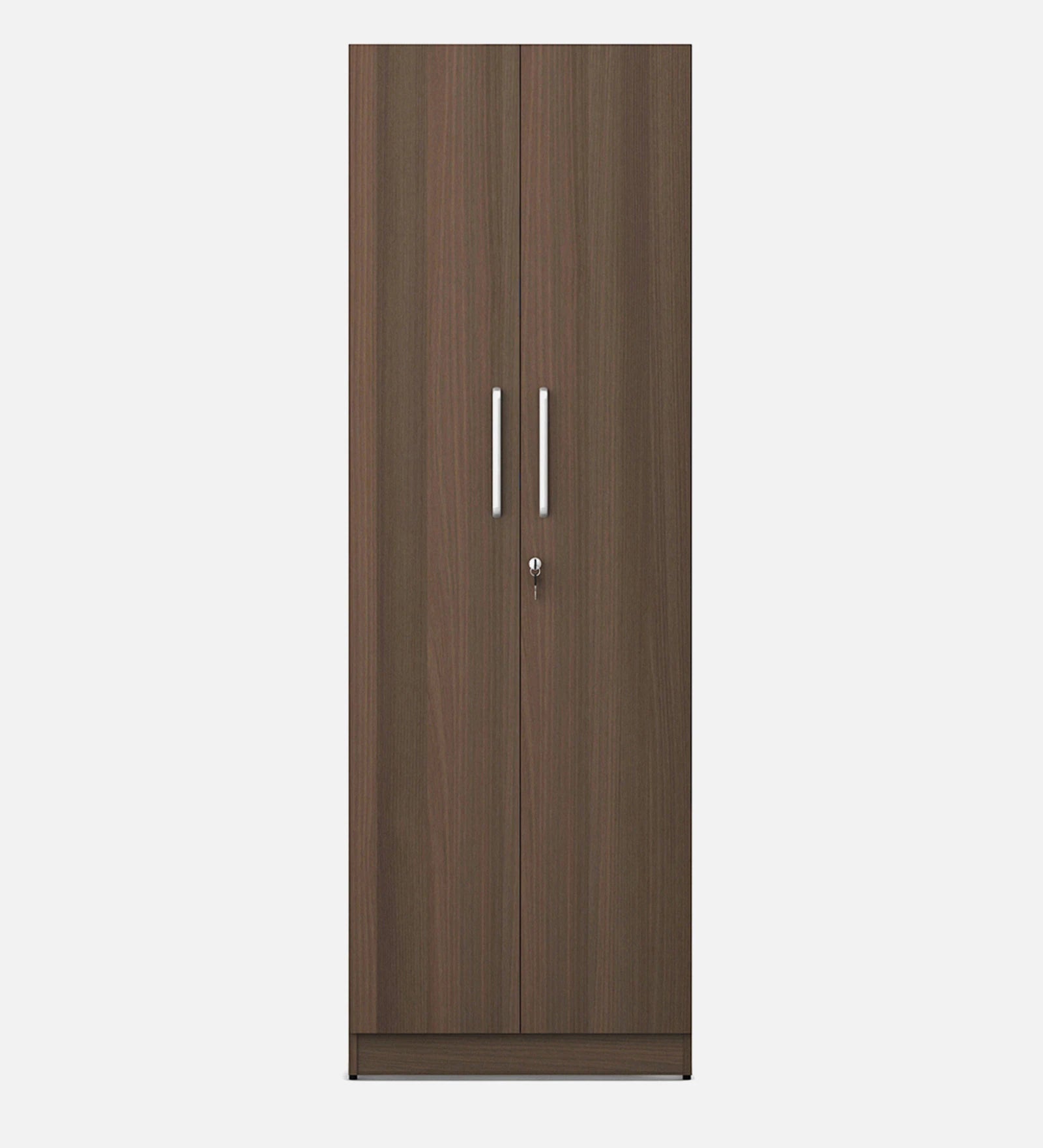 Akazia Brown Secure 2-Door Wardrobe